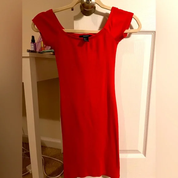 red bodycon dress forever 21 Bodycon Red Dress FOREVER 21 S (4-6) Like new